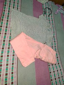 Striped Tee &amp; Pink Jeans Set