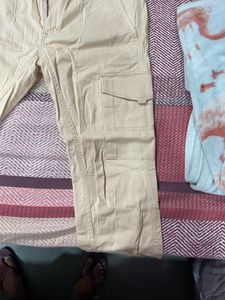 Beige/cream color Cargo Pants