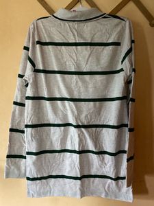 Unisex Striped Polo Shirt