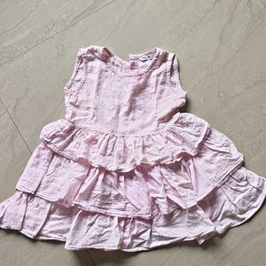 Baby Girl Pink Tiered Dress