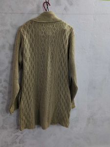 Chic Olive Green Knit Cardigan