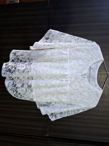 Elegant White Lace Top