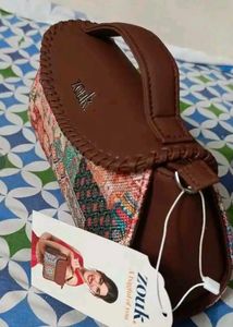Boho Jute Patchwork Handbag