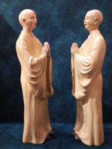Monk Statues Set of 2