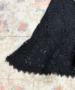 Elegant Black Lace Skirt