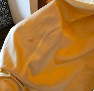 Golden Full maxi side slit dress