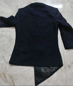 Stylish Navy Blue Ethnic Jacket for Men