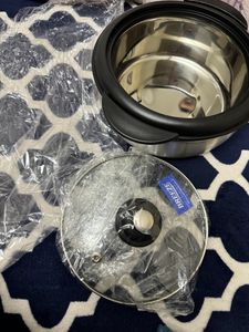 2 Stainless Steel Caserroles  New