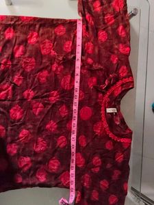 Vintage Brown &amp; Red Polka Dot Dress