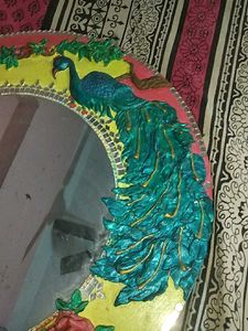 Handcrafted Peacock Wall Mirror
