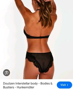 Elegant Black Lace  Bodysuit