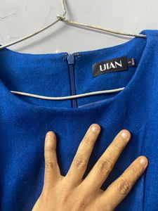 Korean Short Sleeves Wollen Dress