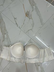Parfait White Strapless Bra | 34G