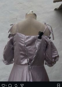 Elegant Lavender Off-Shoulder Dress🎀🦋💖