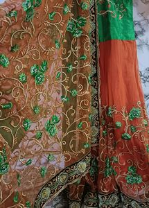 Party Wedding Gown/ Dupatta,