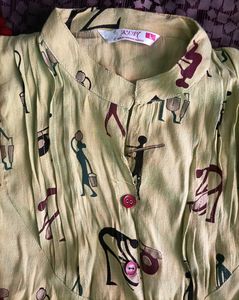 Size L Beautiful Light Green Kurta 💚✨