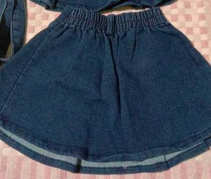 cute baby girls skirt and top