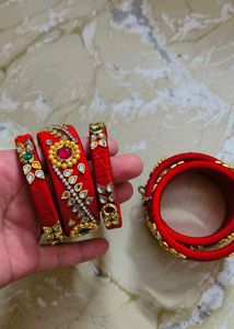 bangles from dhaage...some diamonds came out as seen in pics
