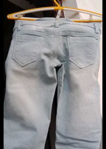 Light Blue Distressed Jeans