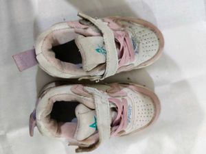 Toddler Girl's Pink & White Sneakers