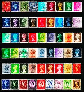 69 GREAT BRITAIN AND REGIONAL USED STAMPS