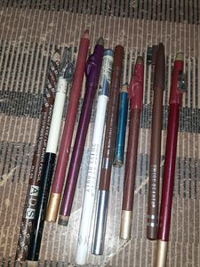 Lipliner/eyebrow/kajal Pencils Combo Of 8