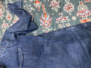 Men's Blue Denim Shirt