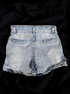 kid's Light Wash Denim Shorts