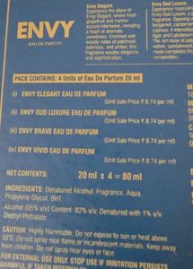 ENVY Eau de Parfum Collection - 4 Fragrances