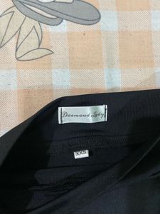 black mini skirt from diamond lady
