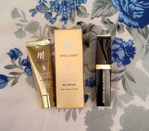 Manish Malhotra Lipstick & Myglamm Serum BB Cream