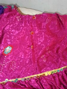 Stunning Pink &amp; Purple Ombre Lehenga Choli