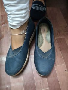 Blue Ballet Flats