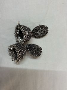 3 oxide Tassel Jhumkas &amp; Bracelet