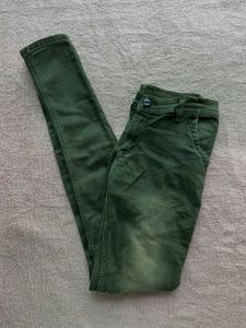 Green Skinny Fit Jeans