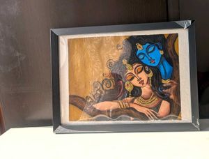 Framed Radha Krishna Painting