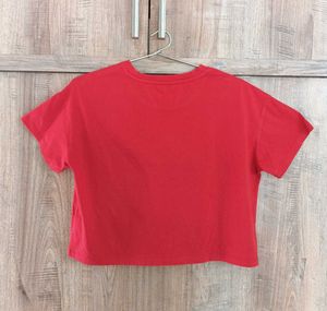 DRESSBERRY RED CROP TOP