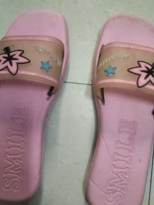 Cute Pink Smile Flip Flops, slipper