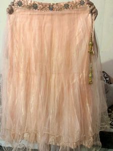 Beautiful Peach Lehenga Choli Set