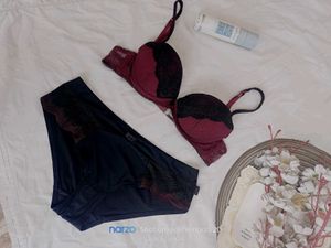 Lace Trimmed Bra &amp; Panty Set