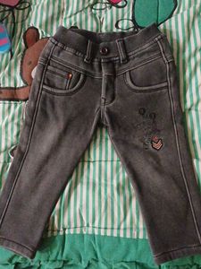 Cute Unisex Grey Jeans