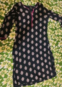 Avassa Black Ethnic Kurta