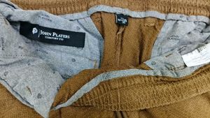 John Players Men's Brown Corduroy Pants
