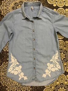 y2k Embroidered Shirt