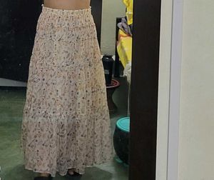 Boho Floral Tiered Maxi Skirt