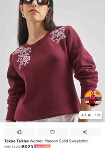 tokyo talkies Embroidered Sweatshirt brand new