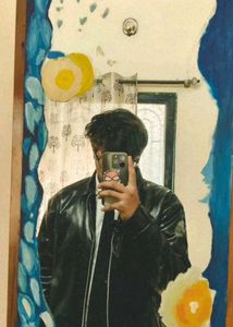 Unisex Black Leather Jacket