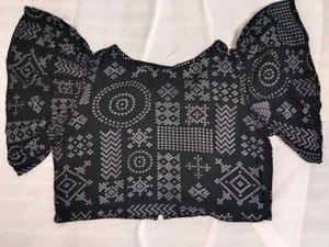Stylish Bandhani Print Crop Top