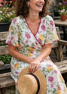 Floral Print Wrap Dress
