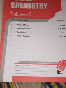 Class 11 Chemistry Textbook